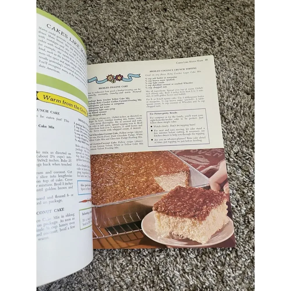 1966 Betty Crocker’s Cake and Frosting Mix Cookbook 1st Edition 2nd Printing